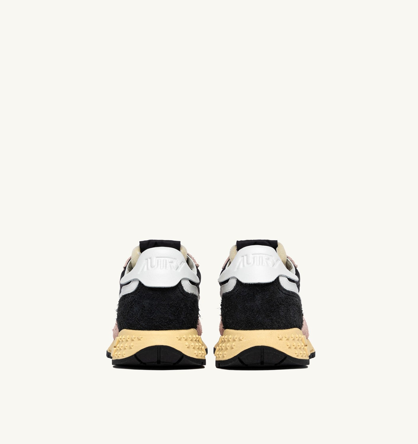 REELWIND LOW SNEAKERS IN BLACK AND ROSA NYLON AND SUEDE
