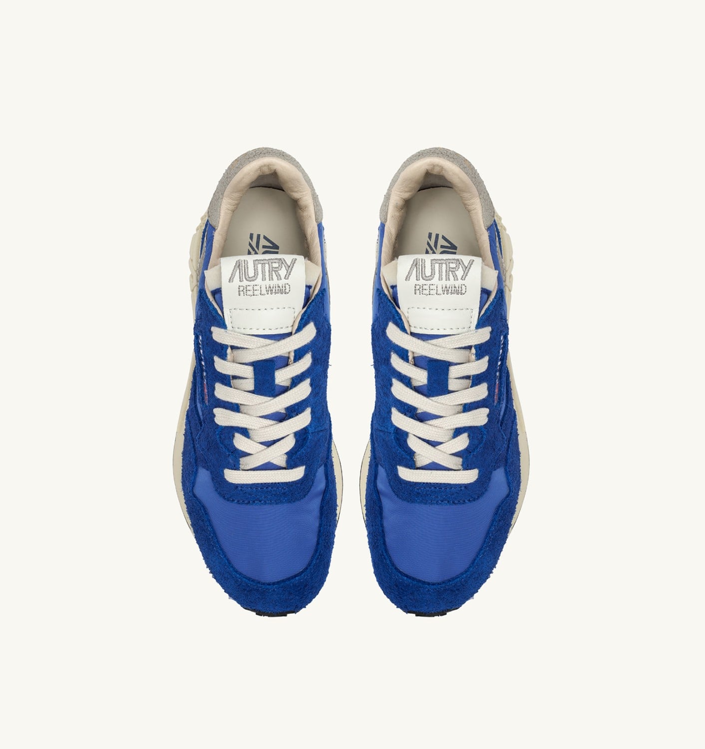 REELWIND LOW SNEAKERS IN BLUE NYLON AND SUEDE