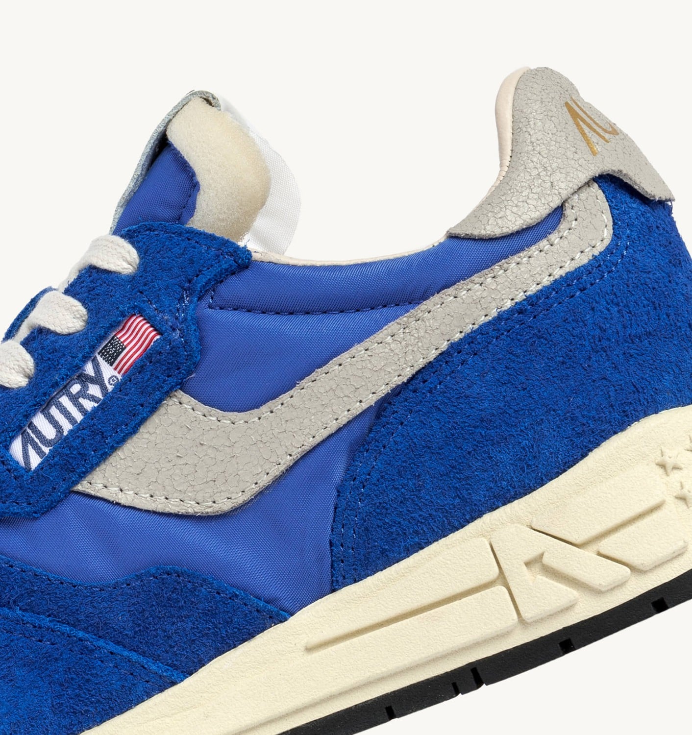 REELWIND LOW SNEAKERS IN BLUE NYLON AND SUEDE