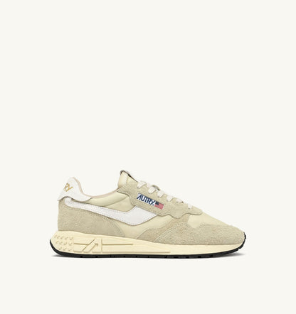 REELWIND LOW SNEAKERS IN HAY NYLON AND SUEDE