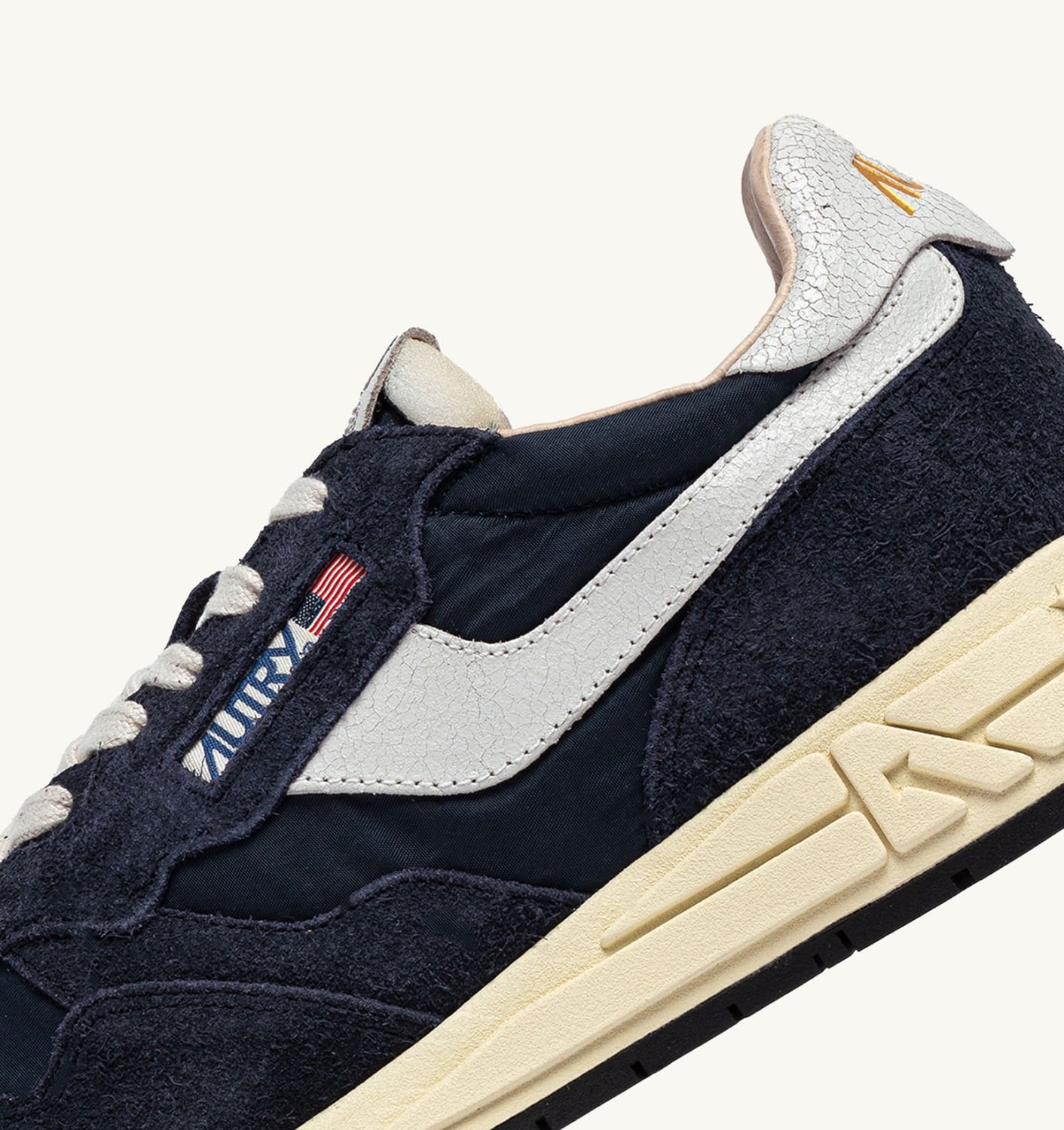 REELWIND LOW SNEAKERS IN BLUE SPACE AND WHITE NYLON AND SUEDE