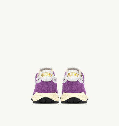 REELWIND LOW SNEAKERS IN WHITE AND DEWBERRY NYLON AND SUEDE