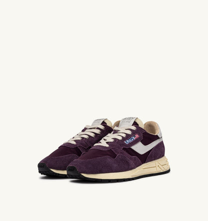 REELWIND LOW SNEAKERS IN WHITE AND WINTER BLOOM NYLON AND SUEDE