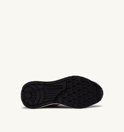 REELWIND LOW SNEAKERS IN WHITE AND WINTER BLOOM NYLON AND SUEDE