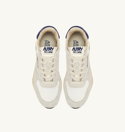 REELWIND LOW SNEAKERS IN NYLON AND SUEDE COLOR WHITE AND LIMOGES