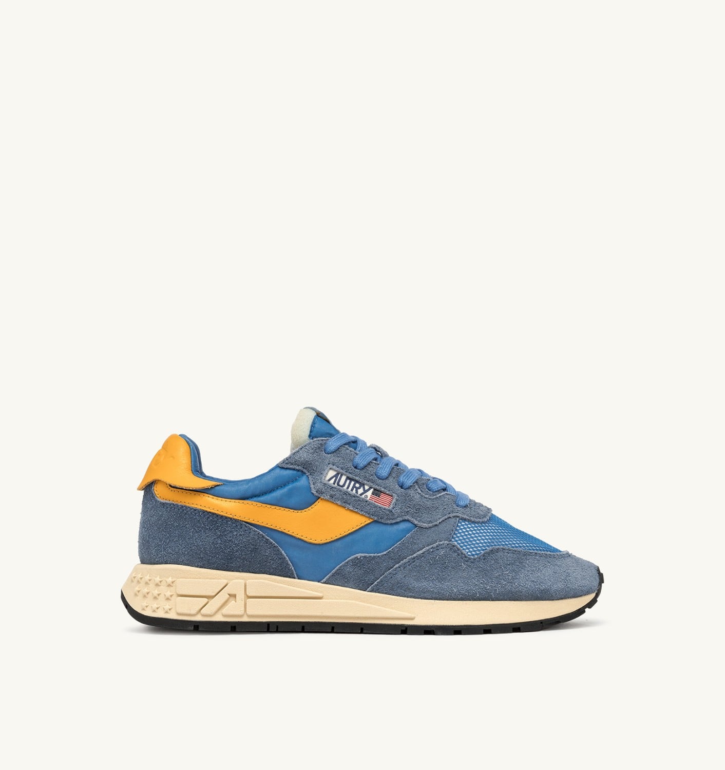 REELWIND LOW SNEAKERS IN NYLON AND SUEDE COLOR CENBLE AND GOLD FUSION