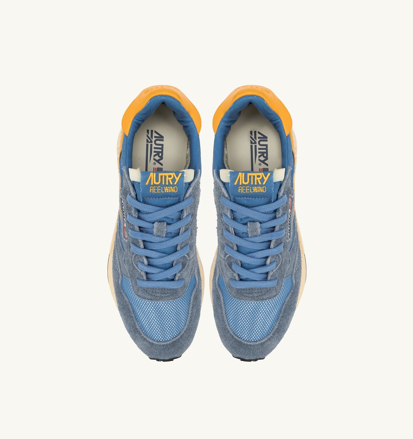 REELWIND LOW SNEAKERS IN NYLON AND SUEDE COLOR CENBLE AND GOLD FUSION