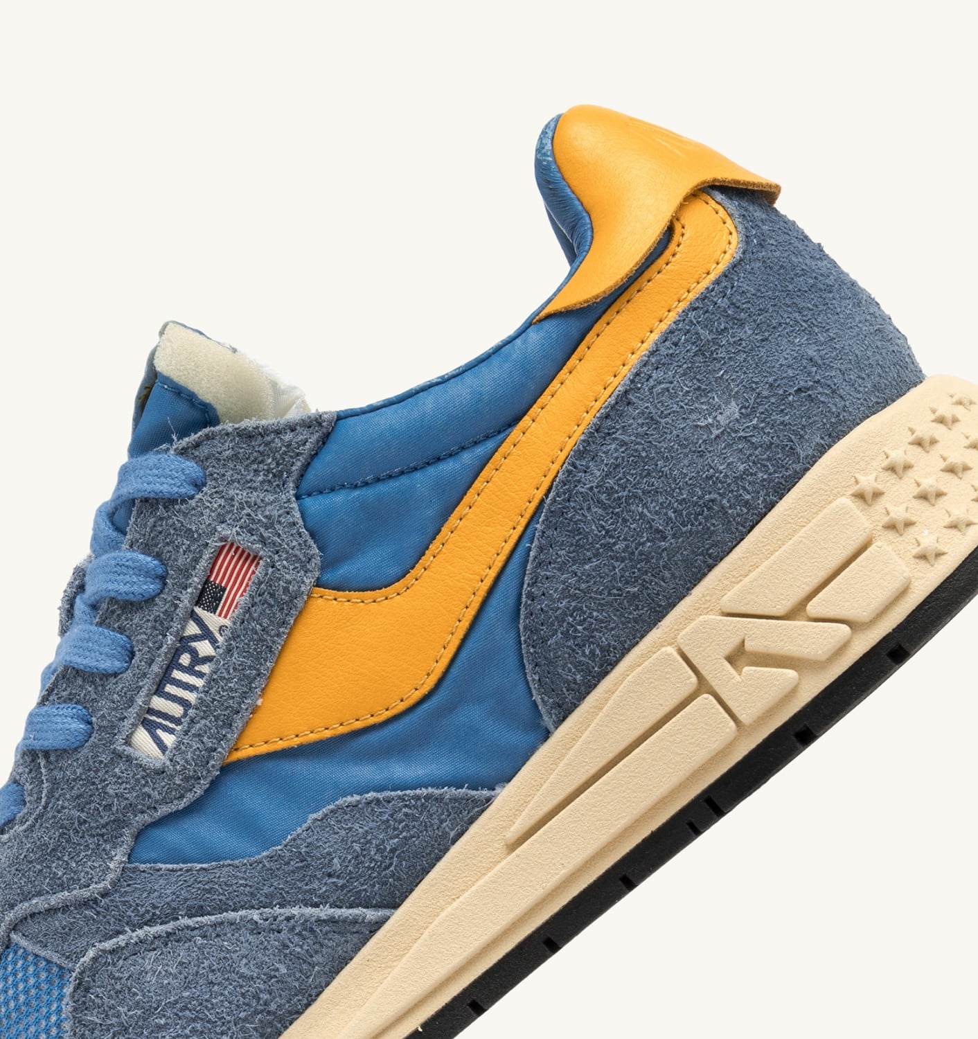 REELWIND LOW SNEAKERS IN NYLON AND SUEDE COLOR CENBLE AND GOLD FUSION