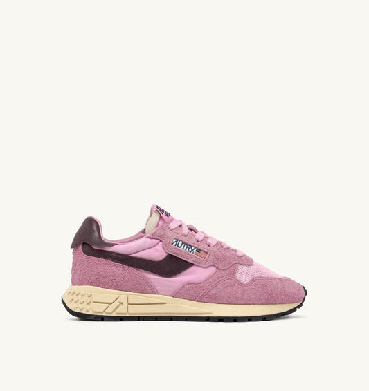 REELWIND LOW SNEAKERS IN ROSEATE AND ROSE SUEDE AND NYLON