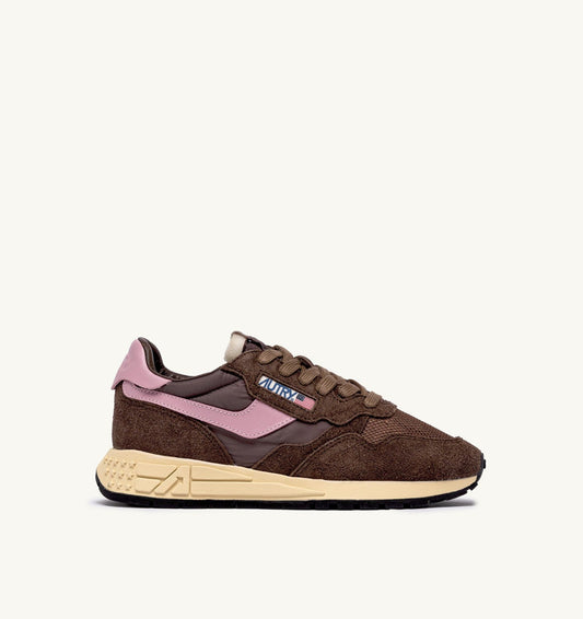 REELWIND LOW SNEAKERS IN NYLON SUEDE AND LEATHER COLOR PLUGH AND ZEPHYR