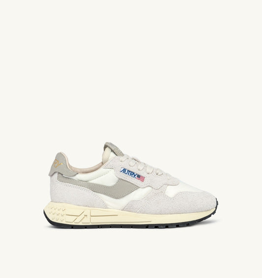 REELWIND LOW SNEAKERS IN BEIGE NYLON AND SUEDE
