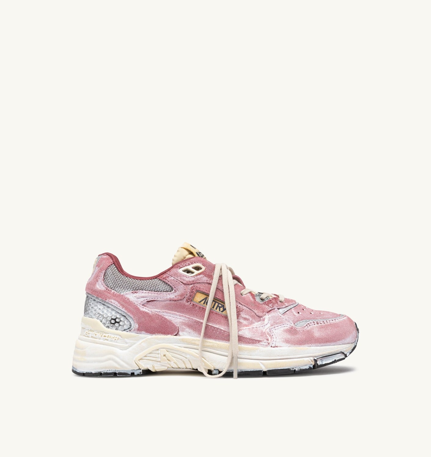 HYPERWAY SUPER VINTAGE SNEAKERS IN BABOL AND SILVER SUEDE
