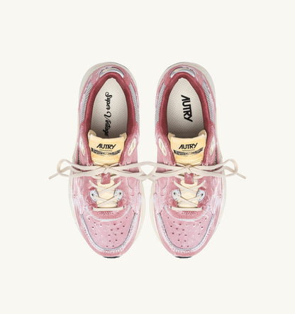 HYPERWAY SUPER VINTAGE SNEAKERS IN BABOL AND SILVER SUEDE