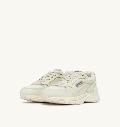 HYPERWAY SNEAKERS IN WHISPER WHITE NAPA LEATHER AND MESH