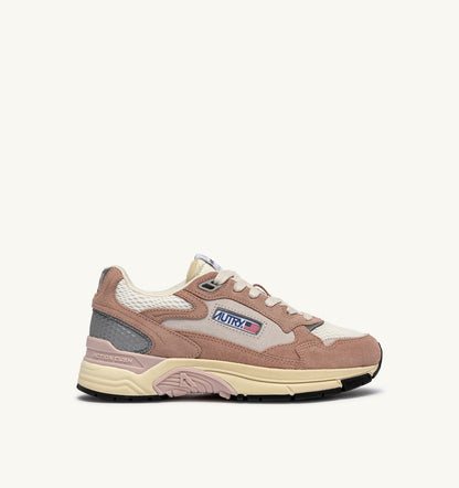 HYPERWAY SNEAKERS IN SILK AND WHITE SUEDE AND MESH