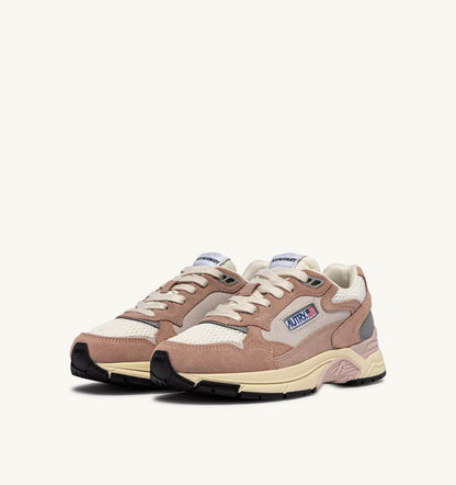 HYPERWAY SNEAKERS IN SILK AND WHITE SUEDE AND MESH