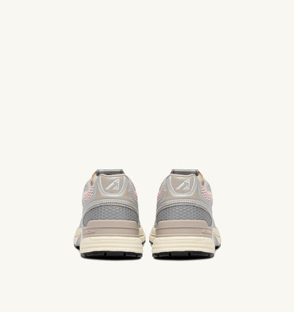 HYPERWAY SNEAKERS IN SILVER, POWDER AND FEATHER GRAY SYNTHETIC LEATHER AND MESH