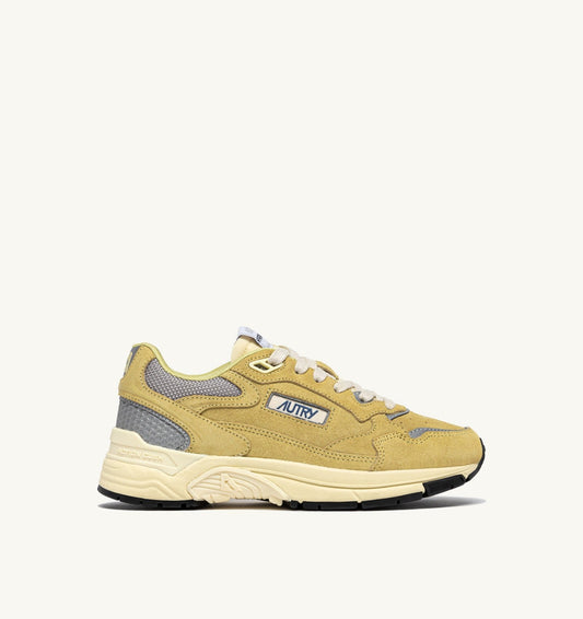 HYPERWAY SNEAKERS IN SOUTHERN MOSS AND SILVER MESH AND SUEDE