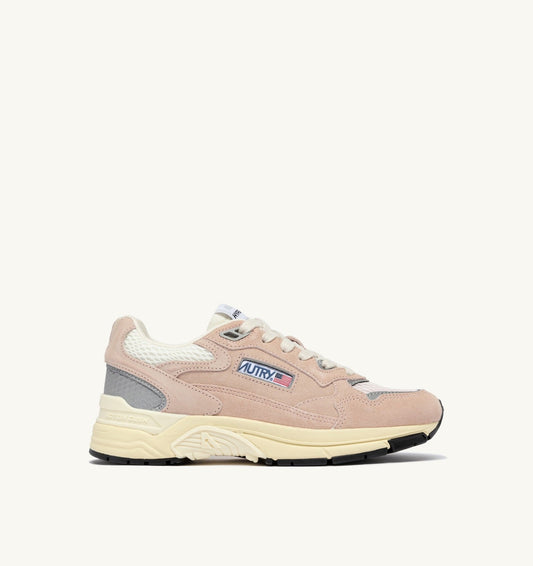 HYPERWAY SNEAKERS IN SILK AND MARSHMALLOW MESH AND SUEDE