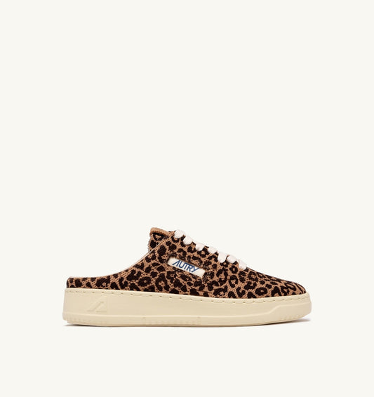 EASEKNIT MULE SNEAKERS LEOPARD