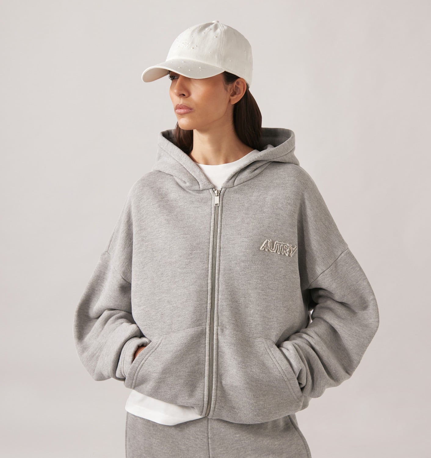 TONAL LOGO FULL ZIP HOODIE UNISEX