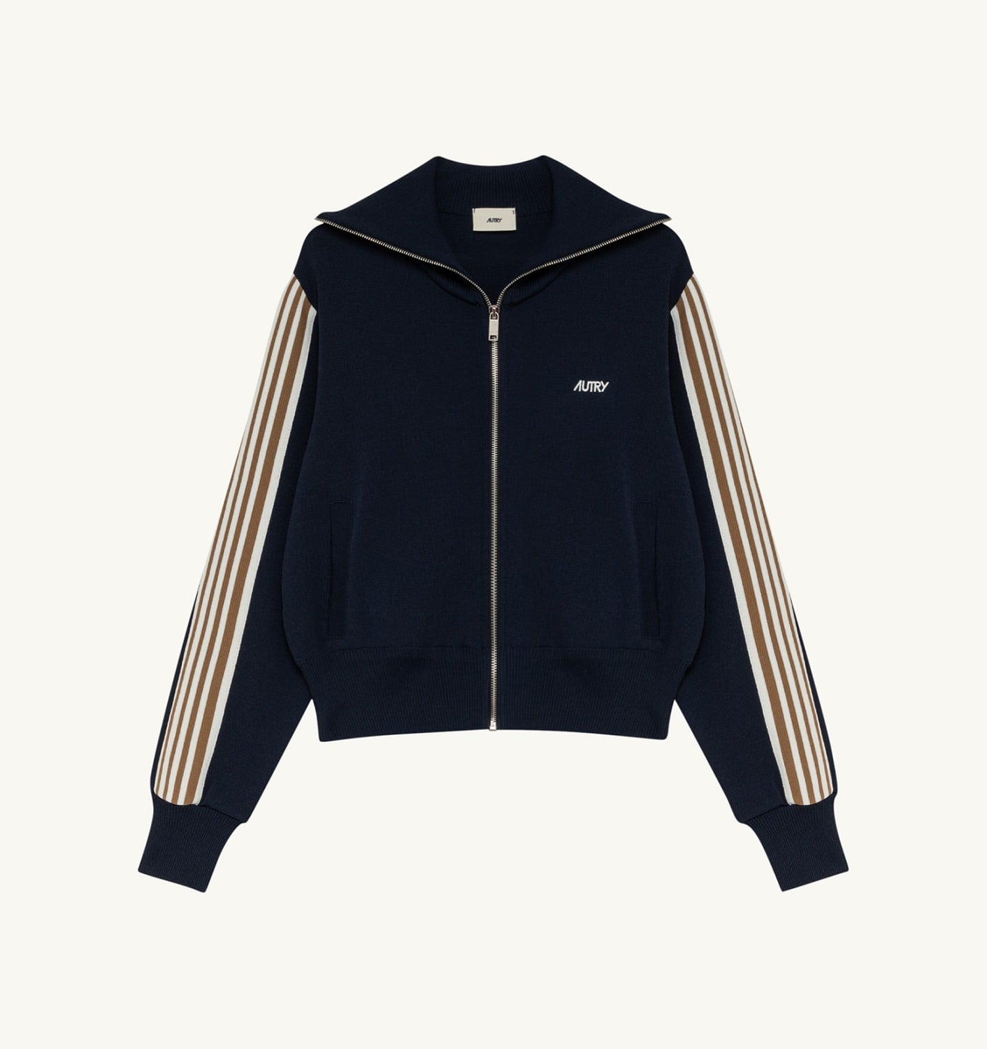 KNITTED TENNIS VISCOSE ZIP JACKET WOMAN