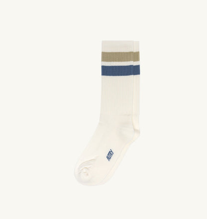 STRIPED JACQUARD LOGO SOCKS UNISEX