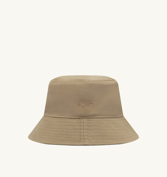 COTTON BUCKET HAT WITH EMBROIDERY LOGO UNISEX