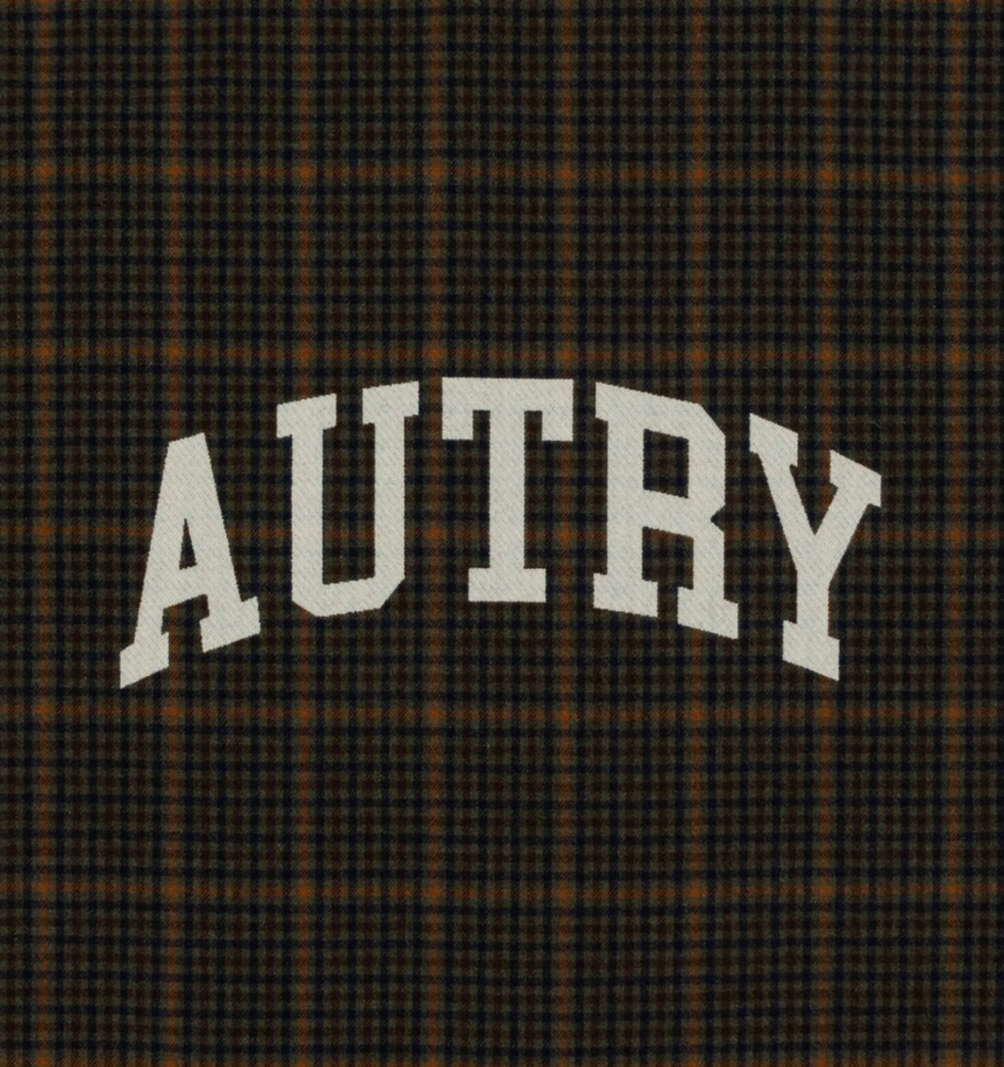 CHECKED BLANKET WITH MAXI LOGO UNISEX