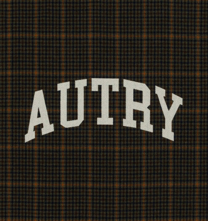 CHECKED BLANKET WITH MAXI LOGO UNISEX