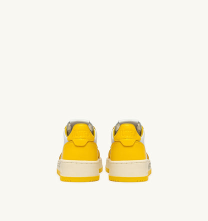 MEDALIST LOW SNEAKERS IN WHITE AND SLICKER LEATHER WITH LETTERING