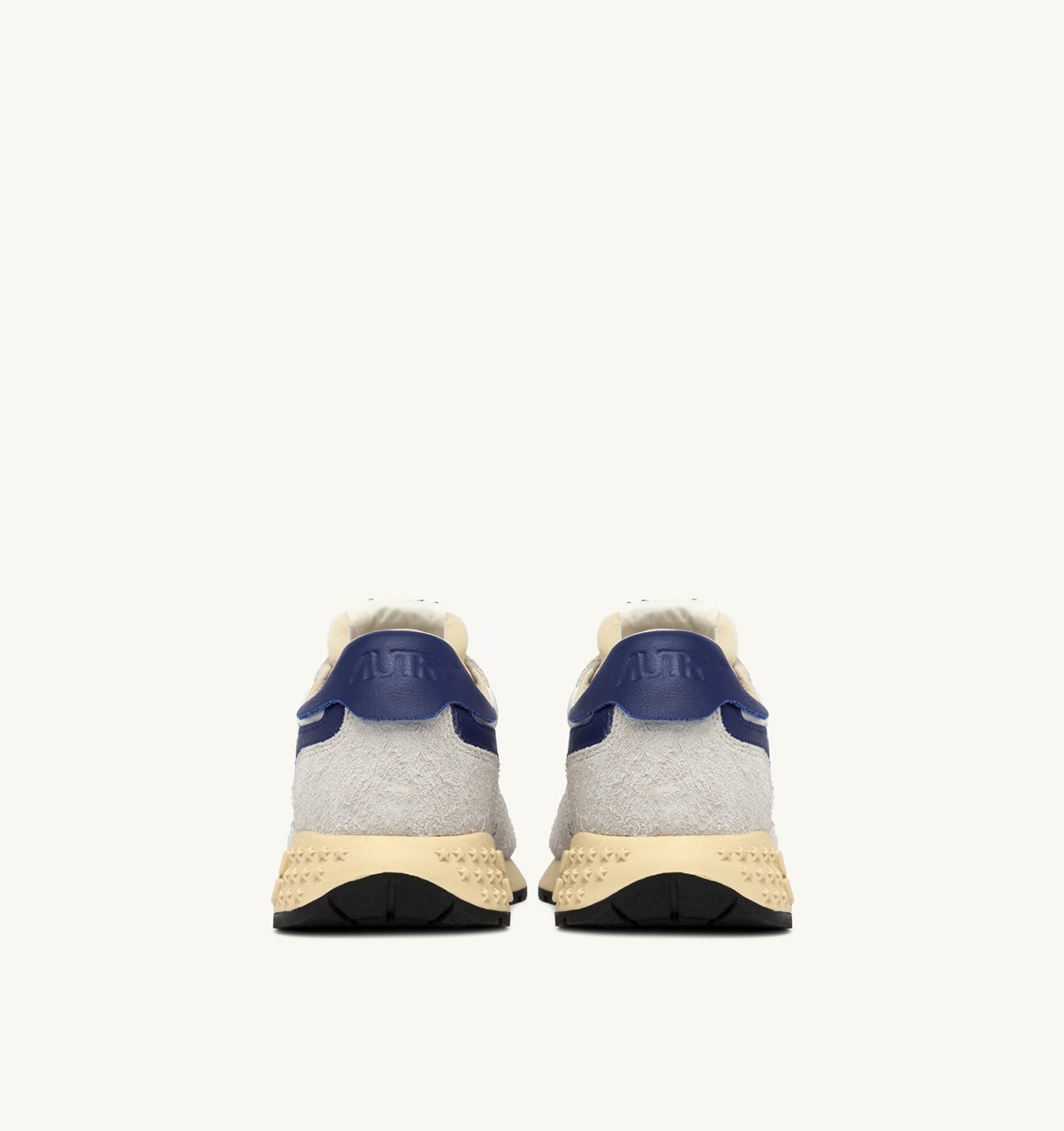 REELWIND LOW SNEAKERS IN WHITE AND LIMOGES NYLON AND SUEDE