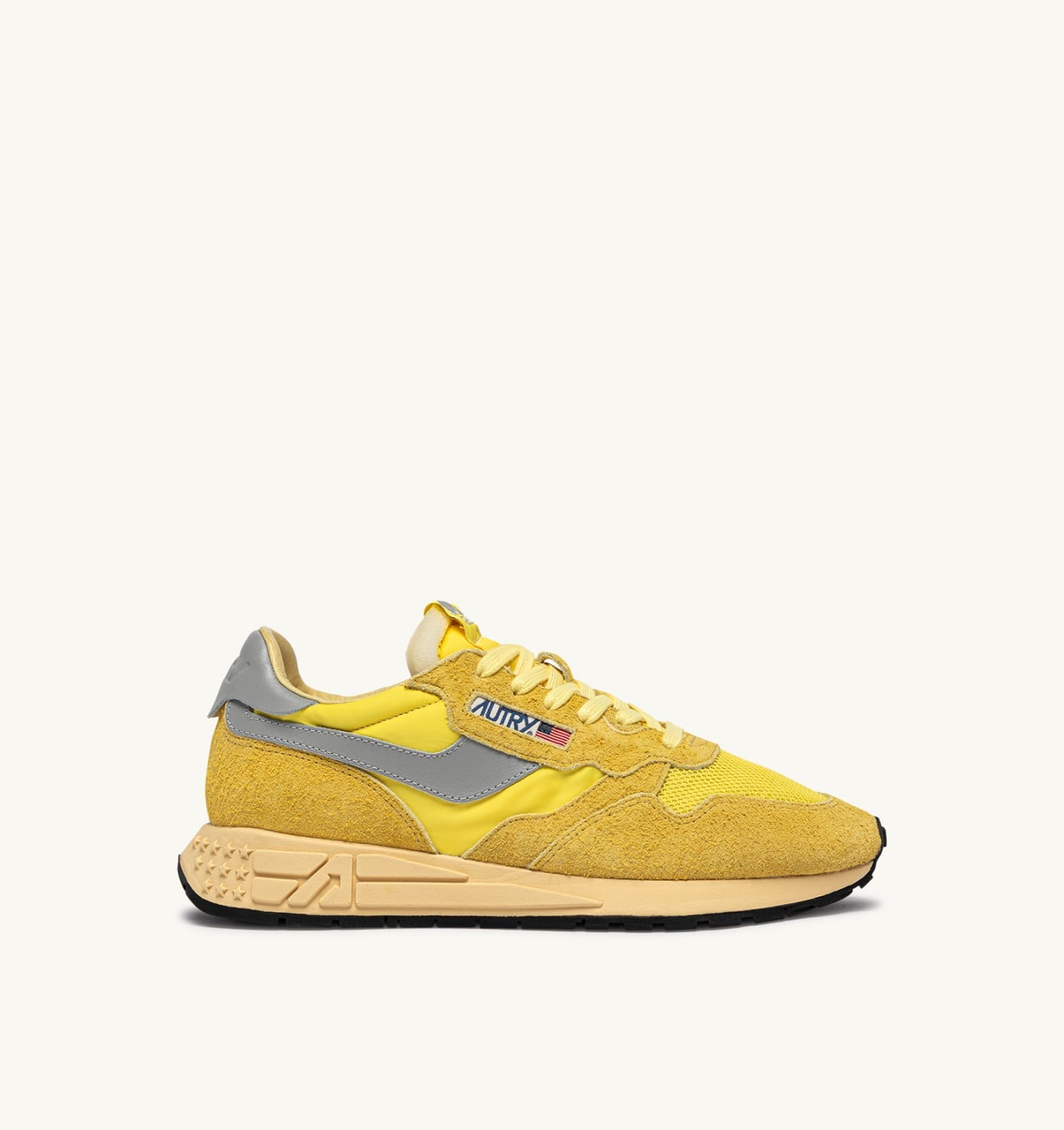 REELWIND LOW SNEAKERS IN POPCORN AND VAPOR NYLON AND SUEDE