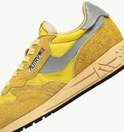 REELWIND LOW SNEAKERS IN POPCORN AND VAPOR NYLON AND SUEDE