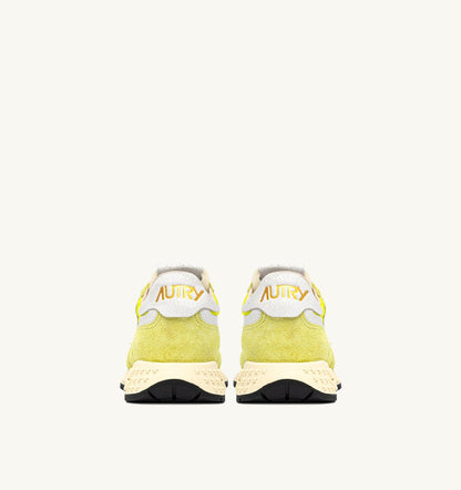 REELWIND LOW SNEAKERS IN WHITE AND EVENING PRIMROSE NYLON AND SUEDE