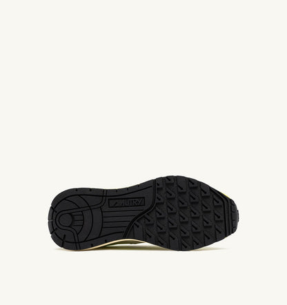 REELWIND LOW SNEAKERS IN WHITE AND EVENING PRIMROSE NYLON AND SUEDE