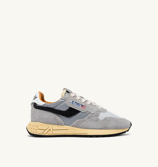 REELWIND LOW SNEAKERS IN SAND SUEDE AND REFLECTIVE NYLON