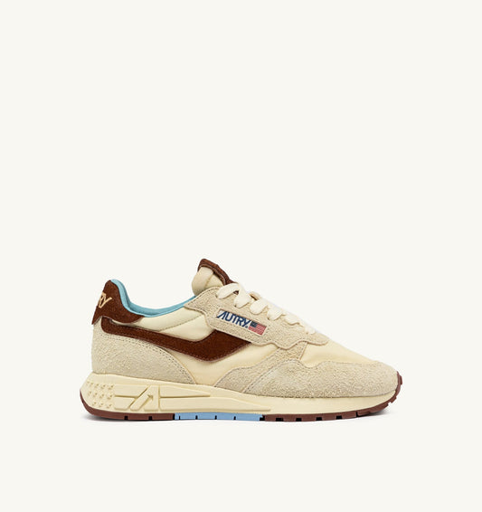 REELWIND LOW SNEAKERS IN NYLON AND SUEDE COLOR BROWN AND NUT