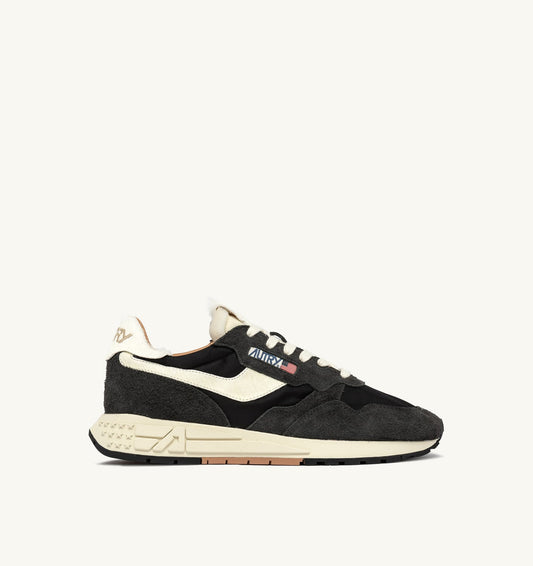 REELWIND LOW SNEAKERS IN NYLON AND SUEDE COLOR PEAT AND NUT