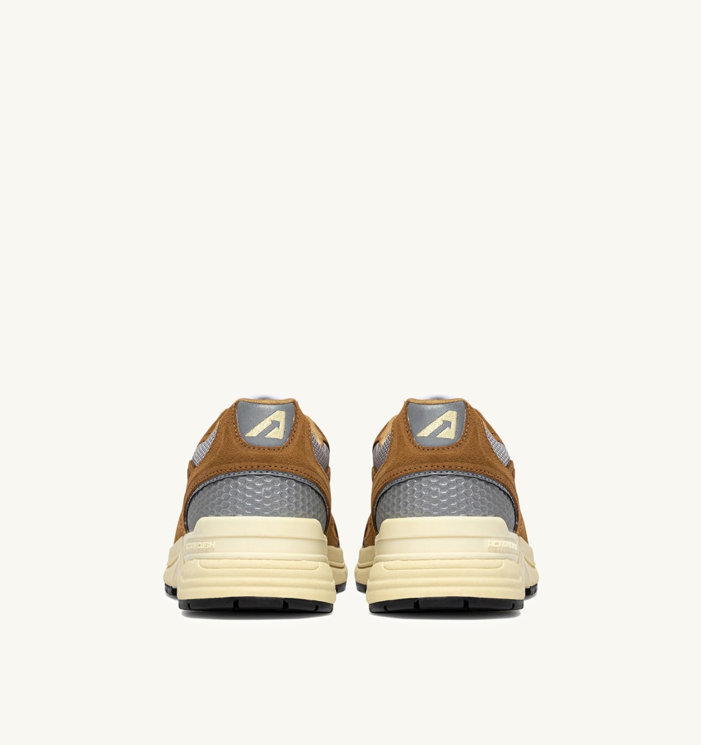 HYPERWAY SNEAKERS IN COPPER AND SILVER MESH AND SUEDE