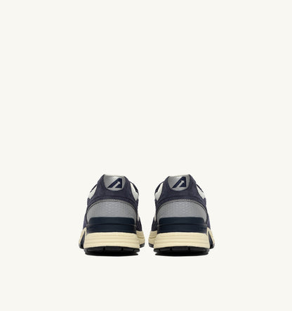 HYPERWAY SNEAKERS IN SPACE BLUE AND SILVER MESH AND SUEDE