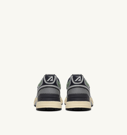 HYPERWAY SNEAKERS IN SILVER, TEA AND BLACKENED PEARL SYNTHETIC LEATHER AND MESH