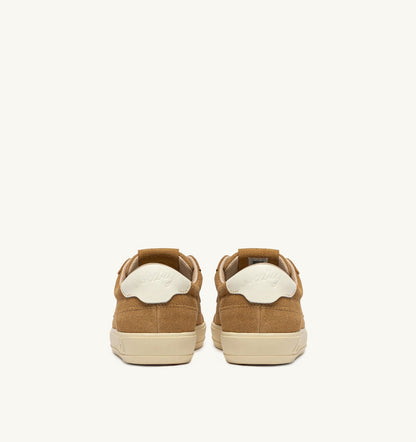 WINDSCAPE LOW SNEAKERS IN COPPER BROWN AND MARSHMALLOW SUEDE