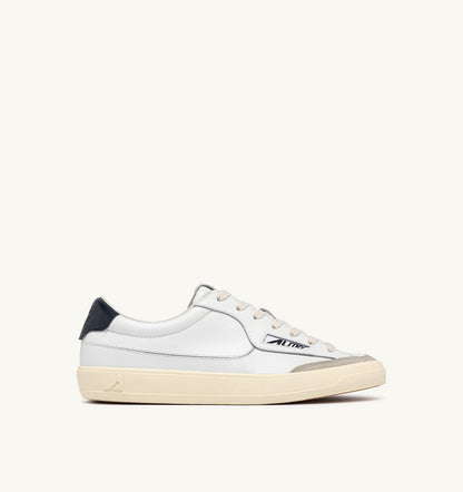 WINDSCAPE LOW SNEAKERS IN WHITE AND SPACE LEATHER