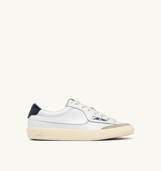 WINDSCAPE LOW SNEAKERS IN WHITE AND SPACE LEATHER