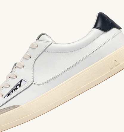 WINDSCAPE LOW SNEAKERS IN WHITE AND SPACE LEATHER