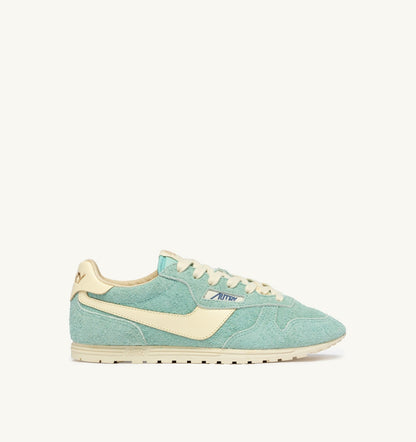 WINDSPIN SNEAKERS IN JASMINE AND RUTABAGA SUEDE AND LEATHER