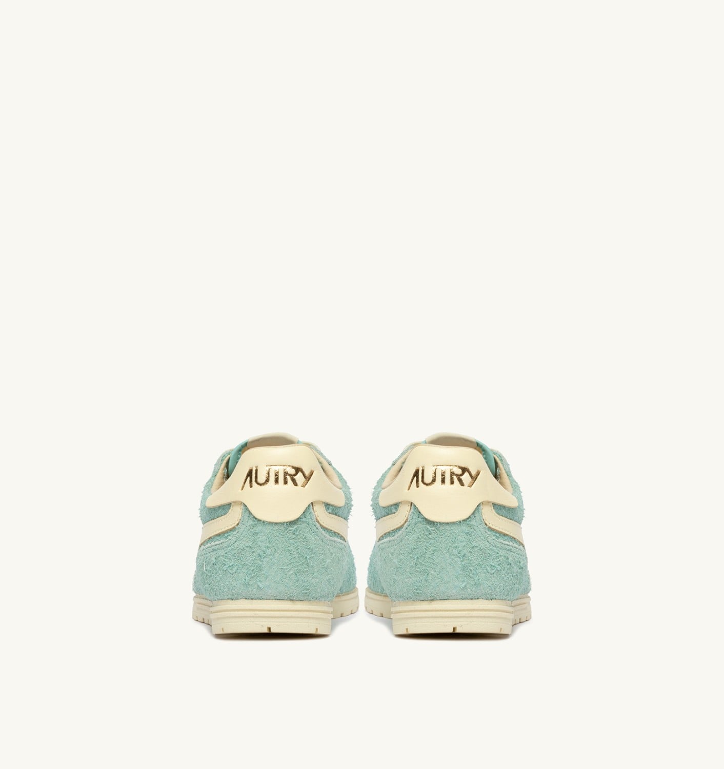 WINDSPIN SNEAKERS IN JASMINE AND RUTABAGA SUEDE AND LEATHER