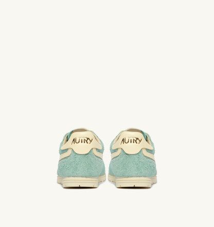 WINDSPIN SNEAKERS IN JASMINE AND RUTABAGA SUEDE AND LEATHER