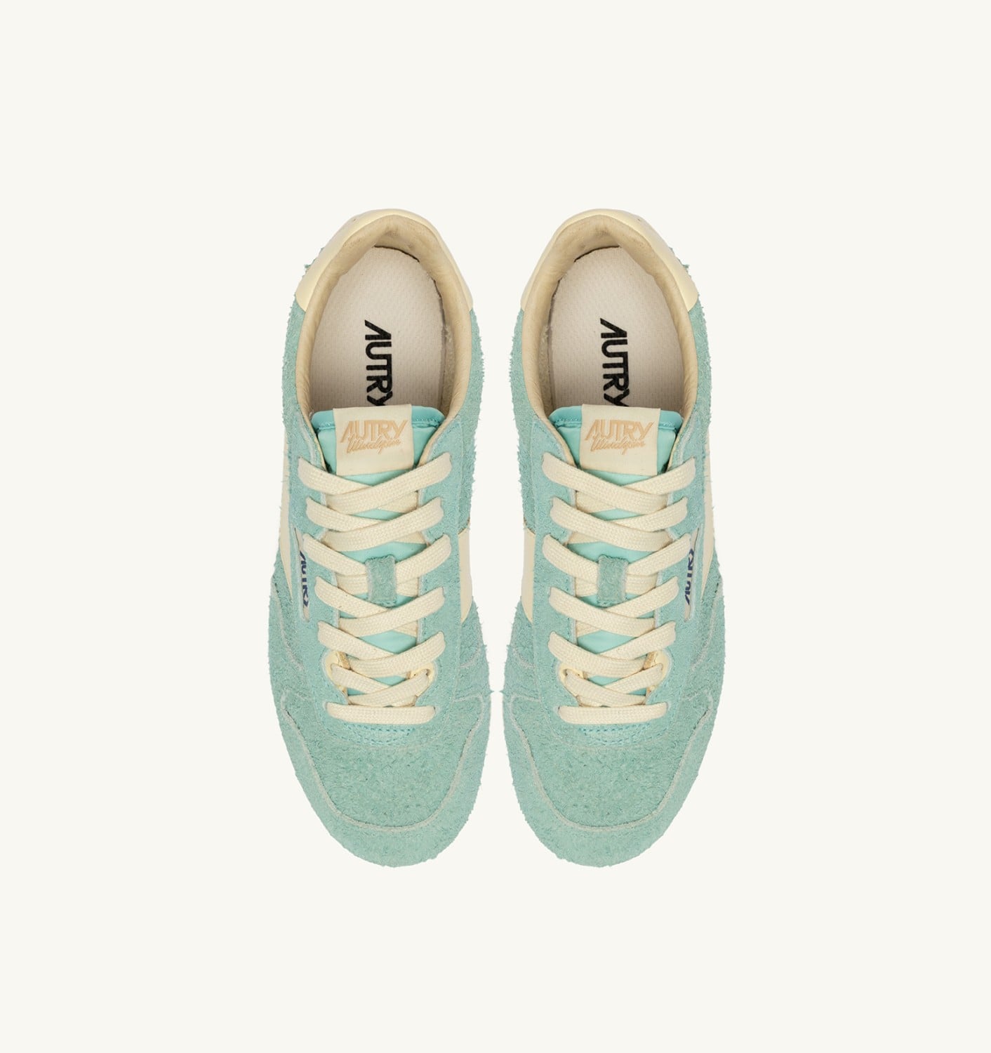 WINDSPIN SNEAKERS IN JASMINE AND RUTABAGA SUEDE AND LEATHER
